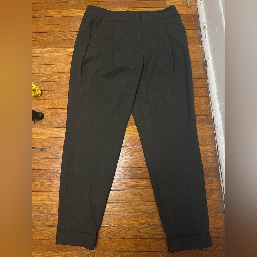 RW&CO pleated taupe trousers